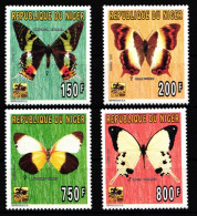 Niger 1186-1189 Postfrisch Schmetterling #IH044 - Níger (1960-...)