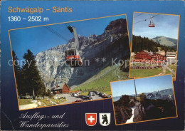 12468145 Schwaegalp AR Luftseilbahn Gasthaus Saentis Gipfel Panorama Buendner Al - Sonstige & Ohne Zuordnung
