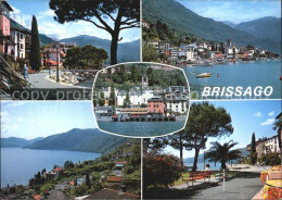 12467035 Brissago TI Uferpromenade Lago Maggiore Alpenpanorama Brissago - Sonstige & Ohne Zuordnung