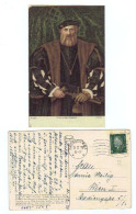 Deutschland, 1928, Bunte AK "Holbein/Bildnis Des Morette", Frankiert Mit MiNr.412 (10836W) - Peintures & Tableaux