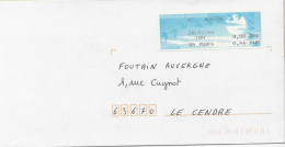 Vignette D'affranchissement De Guichet _ MOG - Aubière - Puy De Dôme - 1990 Type « Oiseaux De Jubert »