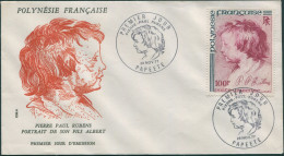 French Polynesia 1977 Sc#C153,SG261 100f Peter Paul Rubens FDC - Andere & Zonder Classificatie