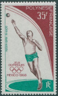 French Polynesia 1968 SG90 35f Olympics Shotput MNH - Other & Unclassified