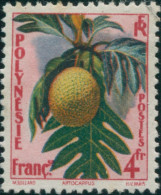 French Polynesia 1959 Sc#192,SG18 4f Tropical Fruit Artocarpus FU - Sonstige & Ohne Zuordnung