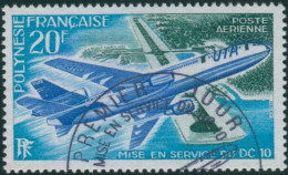 French Polynesia 1973 Sc#C97,SG168 20f Douglas DC-10 Papeete Airport FU - Altri & Non Classificati