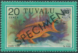 Tuvalu 1979 SG113 20c Yellow-edged Lyretail SPECIMEN Ovpt MNH - Tuvalu (fr. Elliceinseln)