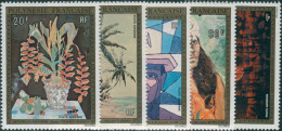 French Polynesia 1974 Sc#C107-C111,SG189-193 Paintings Set MLH - Sonstige & Ohne Zuordnung