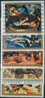 French Polynesia 1972 Sc#C89-C93,SG160-164 Painting Set MLH - Sonstige & Ohne Zuordnung