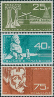 French Polynesia 1965 Sc#C34-C36,SG45-47 Gauguin Museum Set MNH - Otros & Sin Clasificación