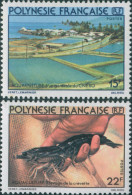 French Polynesia 1980 Sc#331-332,SG322-323 Aquaculture Set MLH - Otros & Sin Clasificación