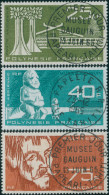 French Polynesia 1965 Sc#C34-C36,SG45-47 Gauguin Museum Set FU - Altri & Non Classificati