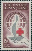 French Polynesia 1963 Sc#205,SG30 15f Red Cross MNH - Sonstige & Ohne Zuordnung