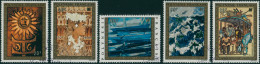 French Polynesia 1973 Sc#C100-C104,SG172-176 Paintings Set FU - Other & Unclassified