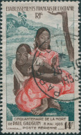 French Oceania 1953 SG213 14f Sepia, Red And Turquoise Nafea Gauguin FU - Altri & Non Classificati