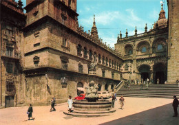 ESPAGNE - Santiago De Compostela - Vue Sur La Place De Las Platerias - Animé - Carte Postale - Santiago De Compostela