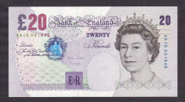 1999 Great Britain Bank Of England Banknote 20 Pounds,P#390A - 20 Pounds