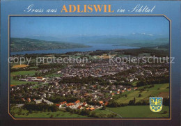 12458085 Adliswil Im Sihltal Mit Zuerichsee Fliegeraufnahme Adliswil - Andere & Zonder Classificatie