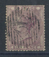 GB  N°19 Victoria 6p Violet De 1855-57 - Usados