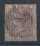 GB  N°19 Victoria 6p Violet De 1855-57 - Oblitérés