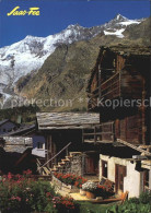 12456985 Saas-Fee Dorfpartie Mit Taeschhorn Dom Lenzspitze Saas-Fee - Sonstige & Ohne Zuordnung