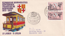 POSTMARKET ESPAÑA  1972 BARCELONA - Tramways