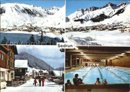 12456955 Sedrun Val Strem Dorfpartie Crispalt Hallenbad Sedrun - Sonstige & Ohne Zuordnung