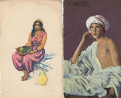 ALGERIE - 2 CPA : Jeune Femme D'Alger - Jeune Arabe - Scènes & Types