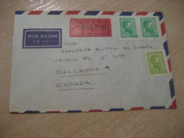 1974 To Barcelona Spain Urgente Special Delivery Air Mail Cover URUGUAY - Uruguay