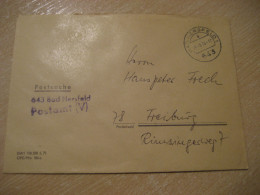 BAD HERSFELD 1974 To Freiburg Postage Paid Cancel Cover GERMANY - Lettres & Documents