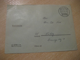 BUCHEN 1974 To Freiburg Postage Paid Cancel Cover GERMANY - Lettres & Documents