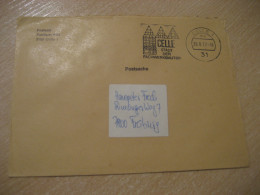 CELLE 1977 Fachwerkbau Architecture To Freiburg Postage Paid Cancel Cover GERMANY - Lettres & Documents