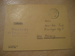 DARMSTADT 1976 To Freiburg Postage Paid Cancel Cover GERMANY - Covers & Documents