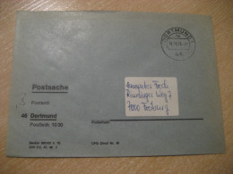 DORTMUND 1976 To Freiburg Postage Paid Cancel Cover GERMANY - Covers & Documents