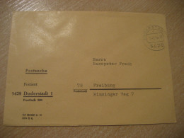 DUDERSTADT 1974 To Freiburg Postage Paid Cancel Cover GERMANY - Covers & Documents