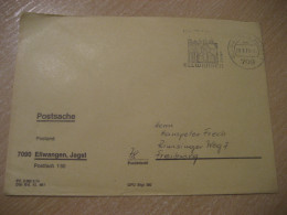 ELLWANGEN 1976 To Freiburg Postage Paid Cancel Cover GERMANY - Lettres & Documents