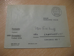 ENNEPETAL 1974 To Freiburg Postage Paid Cancel Cover GERMANY - Covers & Documents