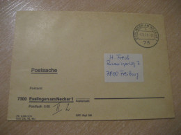 ESSLINGEN AM NECKAR 1976 To Freiburg Postage Paid Cancel Cover GERMANY - Lettres & Documents