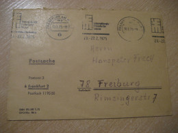 FRANKFURT 1975 Messe To Freiburg Postage Paid Cancel Cover GERMANY - Covers & Documents