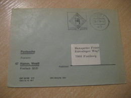 HAMM 1976 To Freiburg Postage Paid Cancel Cover GERMANY - Covers & Documents