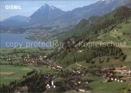 12455565 Giswil Mit Sarnersee Und Stanserhorn Alpen Giswil - Sonstige & Ohne Zuordnung