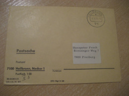 HEILBRONN 1976 To Freiburg Postage Paid Cancel Cover GERMANY - Lettres & Documents