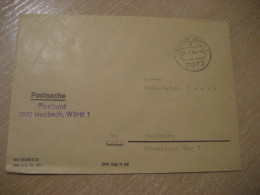 HEUBACH 1974 To Freiburg Postage Paid Cancel Cover GERMANY - Lettres & Documents