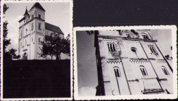 Saxon Church From Herina, Bistrița-Năsăud, Transylvania, 1930s, Batch Of 2 Photos M755N - Lieux