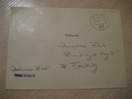 KIEL 1977 To Freiburg Postage Paid Cancel Cover GERMANY - Lettres & Documents