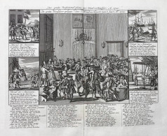 Der Grosse Versammel-platz Der Wind Verkäufer A. 1720. - South Sea Company / Aktienhandel Stock Market Stocks - Prints & Engravings