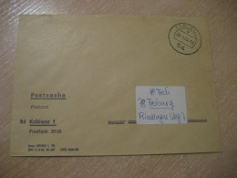 KOBLENZ 1975 To Freiburg Postage Paid Cancel Cover GERMANY - Covers & Documents