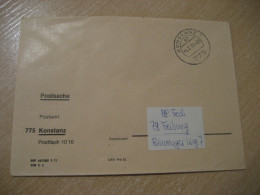 KONSTANZ 1975 To Freiburg Postage Paid Cancel Cover GERMANY - Covers & Documents