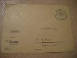 KUNZELSAU 1976 To Freiburg Postage Paid Cancel Cover GERMANY - Lettres & Documents