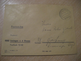 LAUINGEN 1976 To Freiburg Postage Paid Cancel Cover GERMANY - Cartas & Documentos