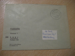 LEER 1976 To Freiburg Postage Paid Cancel Cover GERMANY - Cartas & Documentos